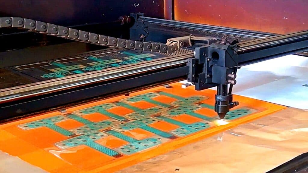 Laser cutting for membrane keypads, keyboards and switches