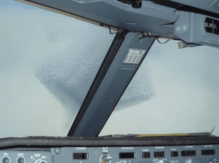 Aircraft cockpit windshield without transparent heaters - Linepro
