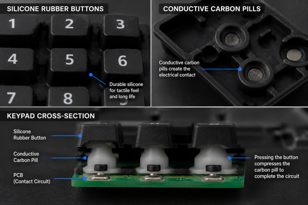 Industrial Silicone Rubber Keypad